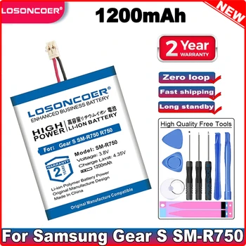 LOSONCOER SM-R750 AA1G730U Аккумулятор емкостью 1200 мАч Для Samsung Gear S SM-R750 R750 Батареи + Бесплатные Инструменты