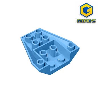 Gobricks GDS-1124 Клин 4 x 4 Тройной перевернутый с соединениями между 4 шпильками совместим с lego 13349 4855