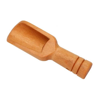 30шт Деревянный мини-совок для соли, сахара, кофейная ложка кухонный инструмент для приготовления пищи