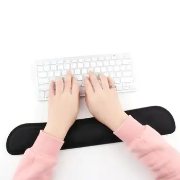 Настольная противоскользящая черная гелевая подставка для запястий, удобная накладка для игровой клавиатуры ПК, поднятые руки на платформе