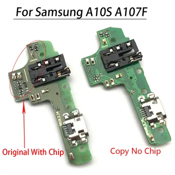 Для Samsung Galaxy A10S A107F Разъем док-станции Зарядное устройство Micro USB Порт для зарядки Гибкий кабель Плата с микрофоном Запасные части