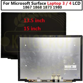 13,5 15 дюймов Для Microsoft Surface Laptop 3 1867 1868 1873 ЖК-дисплей С Сенсорным Экраном Digitizer Ремонт Для Surface Laptop 4 1980