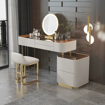 Итальянский Легкий Роскошный туалетный столик в стиле рок-н-ролл, современный и простой Маленький туалетный столик для спальни, Дизайнерское платье Advanced Sense