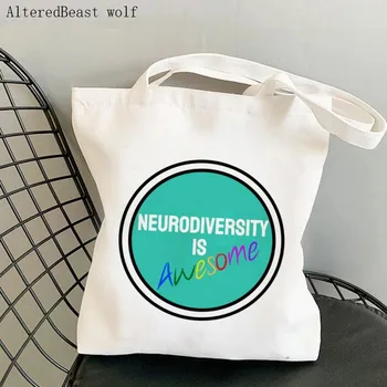 Женская сумка для покупок Neurodiversity - это потрясающая сумка, женская сумка для покупок, холщовая сумка для покупок, женская сумка-тоут, женская сумка через плечо