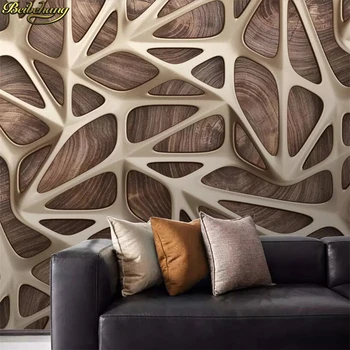 настенная роспись обоев beibehang на заказ Европейская 3D трехмерная золотистая текстура абстрактный геометрический фон настенная бумага de parede
