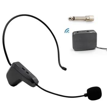 Новое поступление беспроводной гарнитуры 2.4 G FM с микрофоном на головке радиоприемника, микрофоном для громкоговорителя