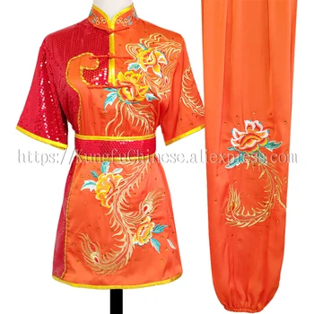 Китайская форма ушу, одежда для кунг-фу, костюм для боевых искусств, одежда чанцюань, наряд с вышивкой, женщина, мужчина, девочка, мальчик, дети, взрослые, Унисекс