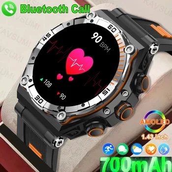 2023 Новые Мужские 1,43-Дюймовый AMOLED Экран Bluetooth Вызов Спортивные Смарт-Часы Сердечного Ритма Кровяное Давление Монитор Кислорода В Крови Для Женщин