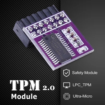 Модуль безопасности с 14-контактным шифрованием, легкий модуль дистанционного управления на плате GC-TPM2.0, портативный интерфейс LPC Mini для тестирования обновления WIN11