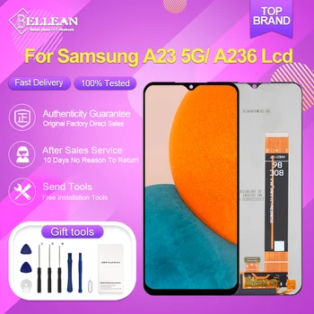 6,6-Дюймовый Дисплей A236 Для Samsung Galaxy A23 5G LCD С Сенсорным Экраном Digitizer A236B A236U A236U1 В Сборе С Рамкой Бесплатная Доставка