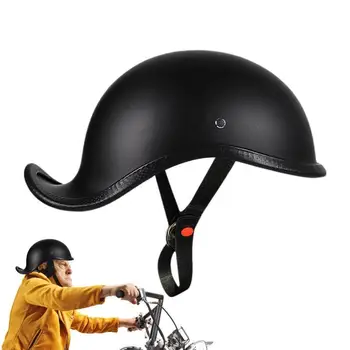 Мотоциклетные шлемы с половинной оболочкой, дышащие шлемы для скутеров в бейсбольном стиле, многоразовые бейсбольные кепки для байкеров, защитные каски для мужчин
