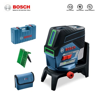 Профессиональный лазерный уровень Bosch GLL 2-50CG, 3 линии, Зеленый Вертикальный и Горизонтальный измерительный инструмент, Проекционная линия Для украшения дома