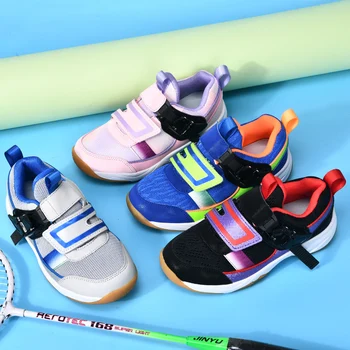 Высококачественная детская обувь для бадминтона, Обувь для тренировок по настольному теннису для мальчиков и девочек, подростковые ботинки для бадминтона