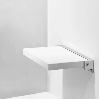 Стулья для ванной комнаты в прихожей, Белый табурет, Металлические стулья для ванной комнаты в прихожей, Складное Сиденье для душа, Табурет, Доступная мебель WW50BC
