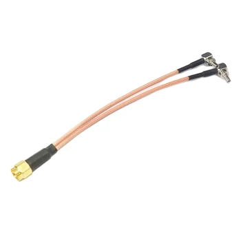 1 шт SMA мужской RG316 комбайнер 2х CRC9 разветвитель коаксиальный кабель 15 см для Huawei USB модем