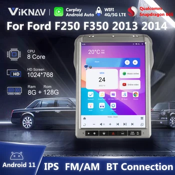 12,1 Дюймов Android 11 Стерео Радио Обновление Для Ford F250 F350 2013 2014 Tesla Экран Мультимедийный Плеер GPS Carplay Головное Устройство