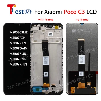 Для Xiaomi Poco C3 ЖК-панель дисплея + Сенсорный экран с рамкой Дигитайзер в сборе M2006C3MI Для Xiaomi poco C3 screen
