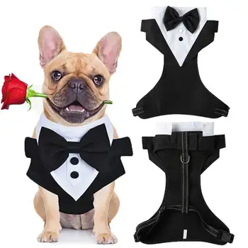 Одежда для смокинга для собак Дышащий Свадебный Костюм Для собак Свадебная рубашка для Принца собак