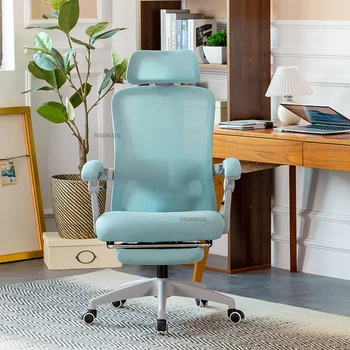 Офисные стулья Nordic Mesh для офисной мебели, дома, Эргономичное удобное кресло для спальни, кабинета, Вращающееся компьютерное кресло TG