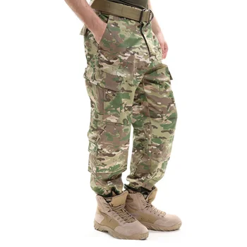 мужская военная форма CP камуфляж, тактические многокамерные брюки-карго, армейские боевые брюки, штаны для кулачного боя, одежда для скалолазания и охоты.