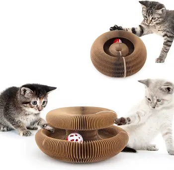 Игрушка для кошек Волшебный орган, Доска для царапин для кошек с колокольчиком, Интерактивная игрушка для котенка для кошек, рама для скалолазания с точильными когтями, Аксессуары для кошек