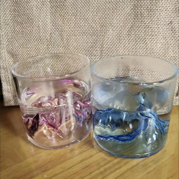 Цветное стекло объемом 200 МЛ, ретро Японская чашка для воды, чашка для кофе, Японский чай, чашка для виски, вина, бытовая термостойкость
