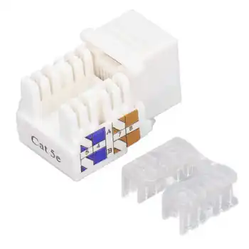  Модульный разъем модуля Ethernet CAT5 Простая установка с заглушками для подключения клемм для связи