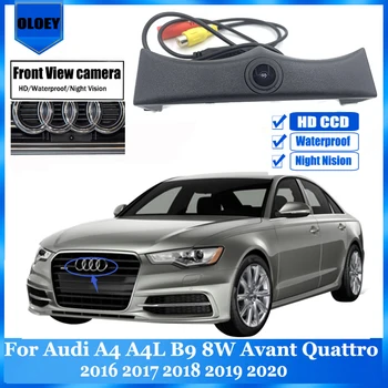 Автомобильная Камера Переднего Обзора Для Audi A4 A4L B9 8W Avant Quattro 2016 2017 2018 HD Камера с Логотипом Парковки Ночного Видения