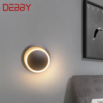 Настенные светильники DEBBY Nordic Классический Черный с поворотом на 360 градусов Современный Простой светодиодный светильник-бра для гостиной, прикроватной тумбочки в спальне