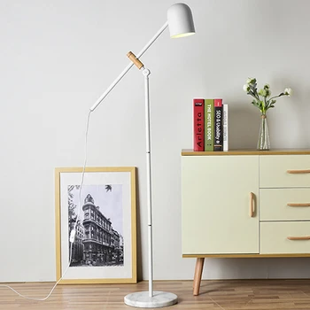Прикроватный светодиодный торшер в скандинавском стиле для чтения в спальне, простой современный рабочий стол в гостиной, Креативный торшер