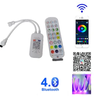 WS2812B Bluetooth Музыкальное Управление DC5-24V 24key ИК Пульт Дистанционного Управления Для WS2812B WS2811 SK6812 Светодиодные Ленты