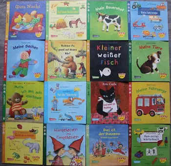 Случайные 3 книги для детей, детские книги, детские истории пикси, книга для изучения немецкого языка, раннее просвещение, чтение книжки с картинками, возраст 1