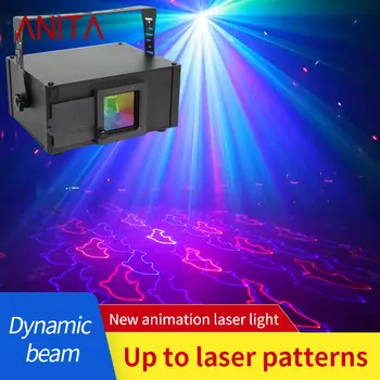 Анимация ANITA 4D Лазерный луч Светодиодный фонарик с голосовым управлением Сценическая лампа с дистанционным управлением для KTV Bar