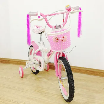 2шт Велосипед трехколесный велосипед для девочек и мальчиков, ленты на руле, кисточки