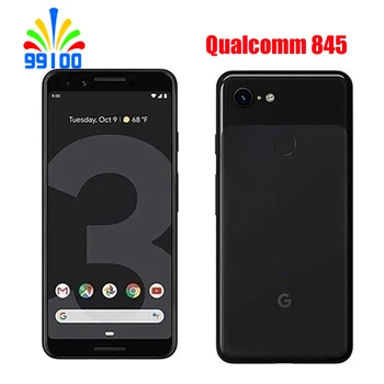 Разблокированный оригинальный мобильный телефон Google Pixel 3 Qualcomm 845 LTE с экраном 5,5 дюйма, 4 ГБ оперативной памяти, 64 ГБ / 128 ГБ, двойная фронтальная камера, используемый телефон