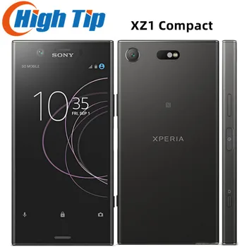 Sony Оригинальный Xperia XZ1 Compact 4,6 Дюйма 4 ГБ оперативной памяти 32 ГБ ПЗУ Японская версия SO-02K 19MP Отпечаток пальца Android Разблокированный Мобильный телефон