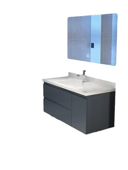 Ванная Комната Hxl Шкаф для ванной комнаты Комбинированный столик для ванной комнаты Керамический цельный умывальник Современная Легкая роскошь