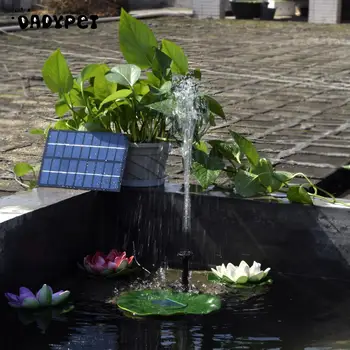 Комплект водяного насоса на солнечных батареях 8 В 1,8 Вт, панель солнечных батарей, водяной плавающий фонтан на солнечных батареях для купания птиц, пруд, сад