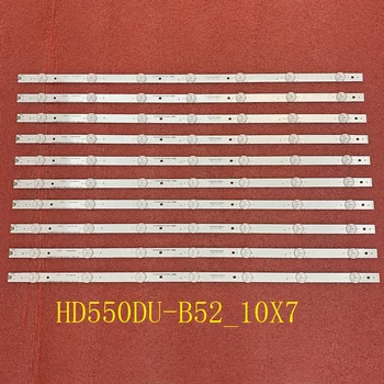 10 шт./компл. 7LED Светодиодная лента подсветки для HISENSE_55_HD550DU-B52_10X7 H55M3000 H55M3300 55H8C HD550DU-B52S1