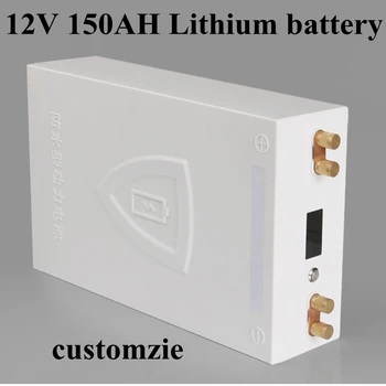 Водонепроницаемая литиевая батарея 12V150AH, инвертор высокой мощности, аккумулятор для электрического пропеллера большой емкости, накопитель большой емкости + зарядное устройство