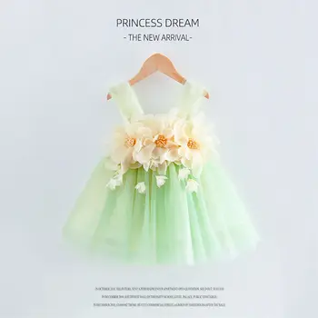 Тюлевое платье принцессы для маленьких девочек, пушистое платье без рукавов для малышей, пышное сказочное платье-пачка, танцевальная одежда, костюм на Хэллоуин от 1 до 10 лет