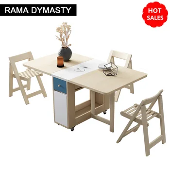 Модная складная мебель для обеденного стола yemek masasi многофункциональный прямоугольный обеденный стол с 4 стульями