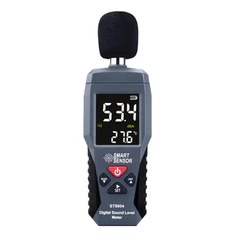 Цифровой измеритель уровня звука Шумомер 30-130 дБ Детектор децибелов аудио Тестер Диагностический инструмент ST9604