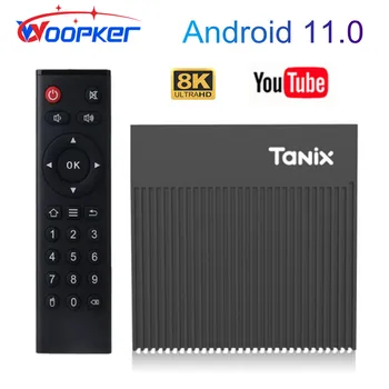 Android 11,0 Tanix X4 TV Box Amlogic S905X4 AV1 3D 8K 4GB 64GB UHD Медиаплеер BT 2,4G 5G WIFI Youtube Netflix Быстрая Телеприставка