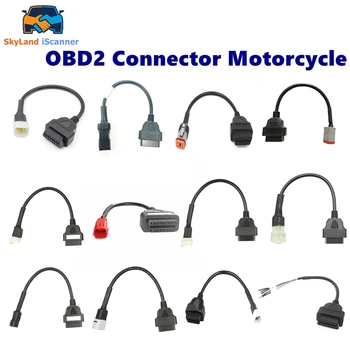 Для мотоцикла с разъемом KTM OBD2 Для YAMAHA Для HONDA Moto Для Ducati Для Kawasaki OBD2 Удлинительный Кабель Диагностический Инструмент