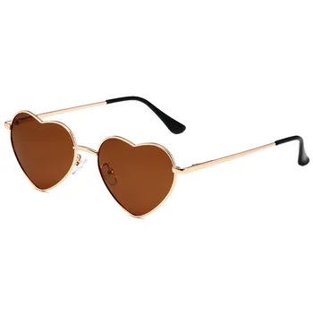 Поляризованные солнцезащитные очки Love В форме сердца, Женщины, Мужчины, Милый дизайн, Солнцезащитные очки для вечеринок, Солнцезащитные очки для улицы, Очки UV400 Oculos De Sol