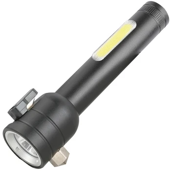 Наружное освещение светодиодная лампа COB, боковая педаль, многофункциональный фонарик, черный, долговечный в использовании