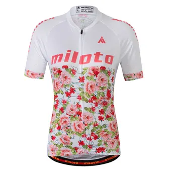 2020 MILOTO новое поступление летней женской одежды для шоссейных велосипедов, облегающие велосипедные топы, быстросохнущая спортивная одежда для командных гонок, короткие трикотажные изделия