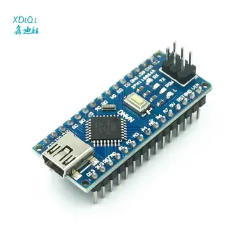 100 Шт./ЛОТ MINI USB для Nano V3.0 ATmega328P CH340G 5V 16M Плата микроконтроллера для arduino Для NANO 328P с КАБЕЛЕМ
