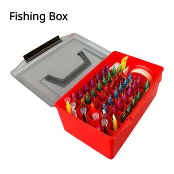 Рыболовный ящик Утолщенный Пластик 52 Отделения Рыболовные принадлежности Коробки для хранения приманки и крючков Высокопрочный Ящик для рыболовных снастей